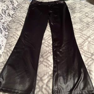 Indications size 5 shimmery black pants with slight flare leg!
